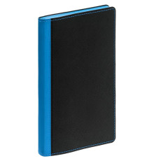 Ежедневник Nice Twice, недатированный, черный с голубым