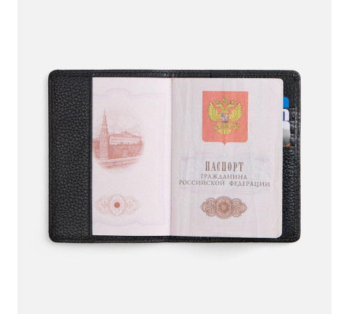 Обложка для паспорта Unison, черная