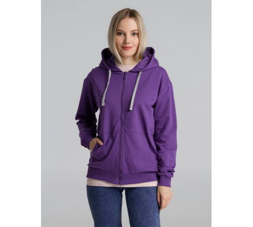 Толстовка на молнии с капюшоном Unit Siverga, фиолетовая