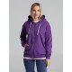 Толстовка на молнии с капюшоном Unit Siverga, фиолетовая