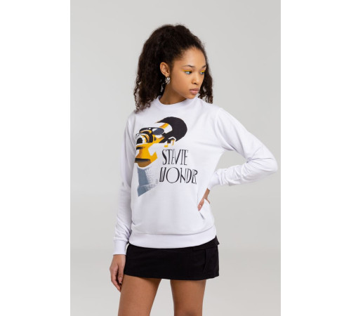 Толстовка «Меламед. Stevie Wonder», белая