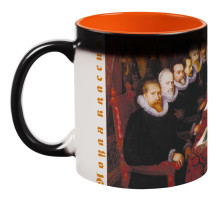 Кружка-хамелеон «Новая классика. Dream Team», матовая, оранжево-черная
