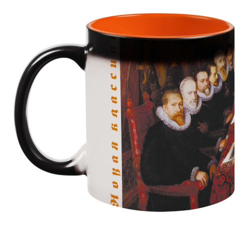 Кружка-хамелеон «Новая классика. Dream Team», матовая, оранжево-черная