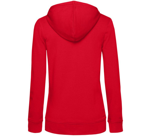Толстовка на молнии с капюшоном женская BNC Inspire (Organic), красная