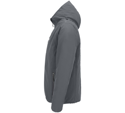 Куртка софтшелл с капюшоном мужская Falcon Men, темно-серая