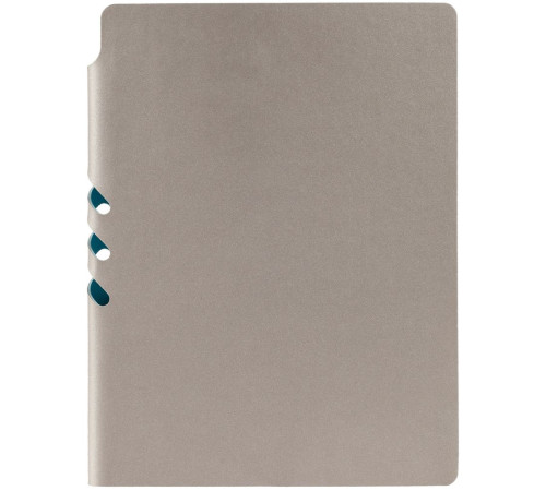 Ежедневник Flexpen, недатированный, серебристо-бирюзовый