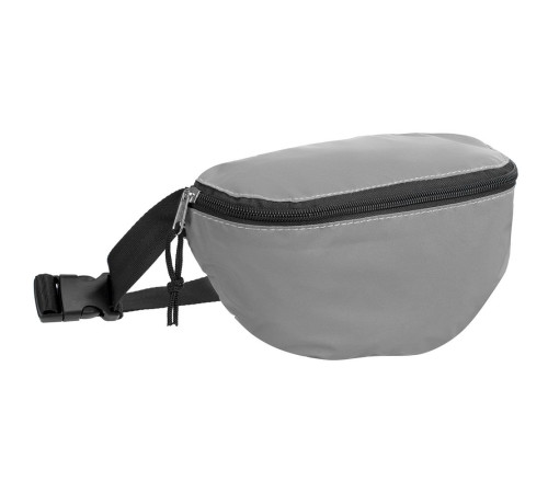 Поясная сумка Manifest из светоотражающей ткани, серая