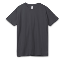 Футболка унисекс Regent 150, темно-серая (графит)