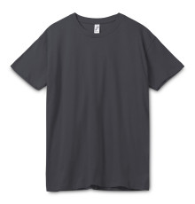 Футболка унисекс Regent 150, темно-серая (графит)