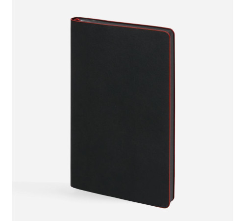 Ежедневник Trait, недатированный, черный с красным