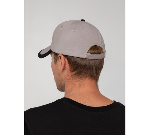 Бейсболка Honor, серая с черным кантом