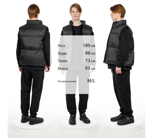 Жилет двусторонний V2, черный