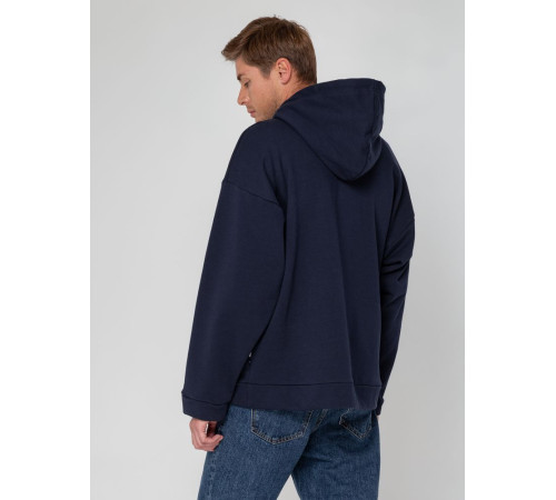 Худи унисекс оверсайз Seamark, темно-синее