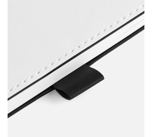 Ежедневник White Shall, недатированный, бело-черный