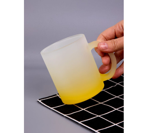 Кружка Grade Fade для сублимационной печати, матовая, желтая