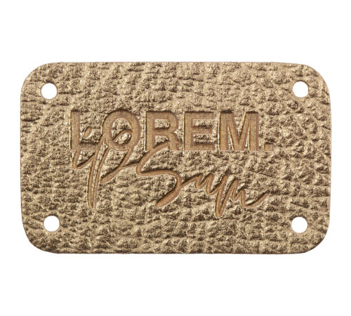 Лейбл Corolla Metal, S, золотой