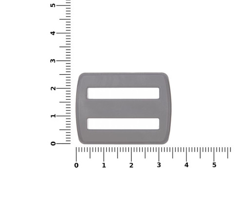Пряжка — регулятор ремня Fermo, серая