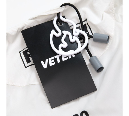 Пара наконечников для шнурка Tizzle, серый