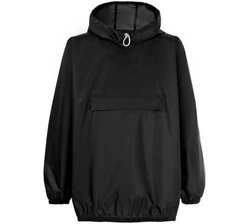 Дождевик-анорак Alatau, укороченный, черный, единый размер