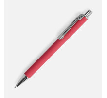 Ручка шариковая Lobby Soft Touch Chrome, красная
