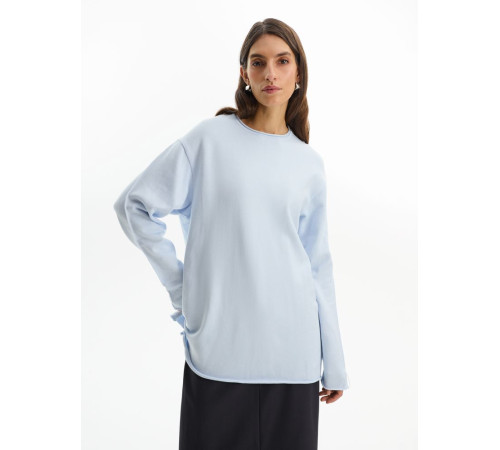 Лонгслив унисекс Siluetti Fuori, светло-голубой