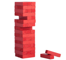 Игра «Деревянная башня мини», красная