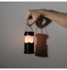 Кемпинговый фонарь с имитацией пламени Lindau Flame, черный