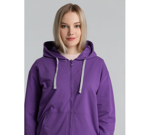 Толстовка на молнии с капюшоном Unit Siverga, фиолетовая