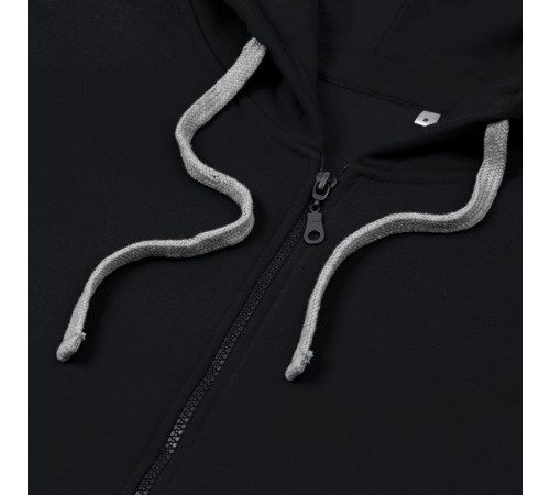 Толстовка на молнии с капюшоном Unit Siverga Heavy, черная