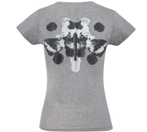 Футболка женская «Подсознательность», серый меланж