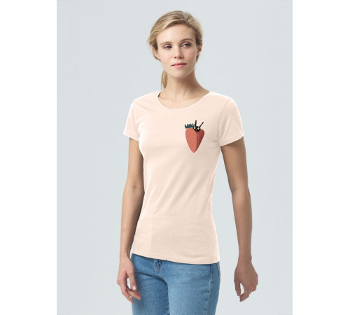 Футболка женская «Любоф-моркоф», розовая