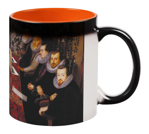 Кружка-хамелеон «Новая классика. Dream Team», матовая, оранжево-черная