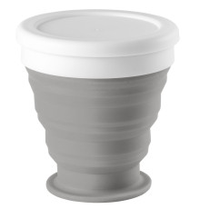 Складной стакан с крышкой Astrada, серый