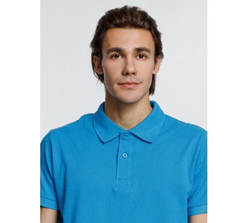 Рубашка поло мужская Virma Premium, бирюзовая