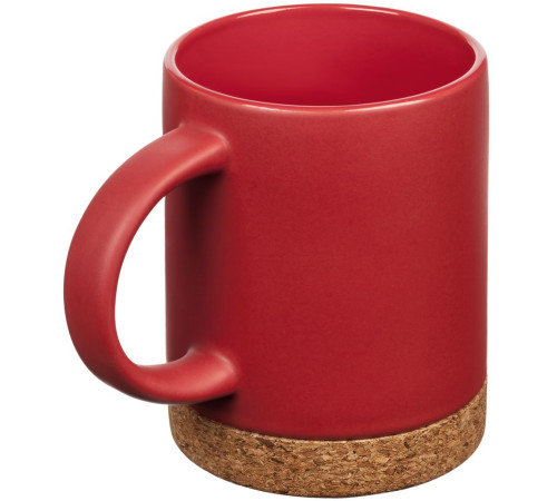 Кружка с пробковой подставкой Corky, красная