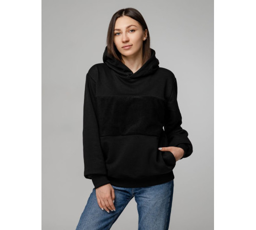 Худи унисекс Patch Catcher со вставкой из липучки, черное