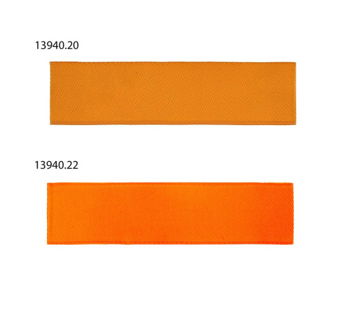 Лейбл тканевый Epsilon, S, оранжевый