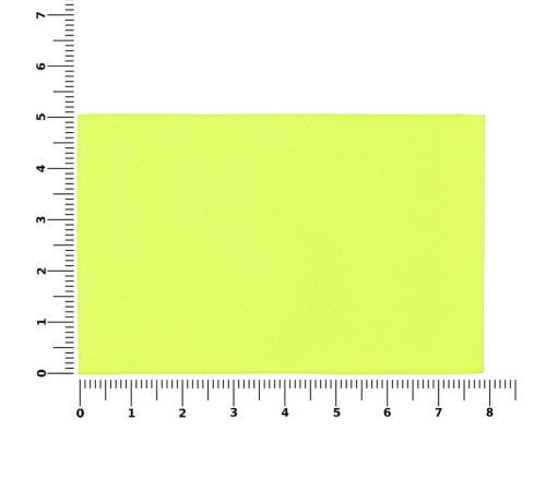 Лейбл тканевый Epsilon, XL, желтый неон