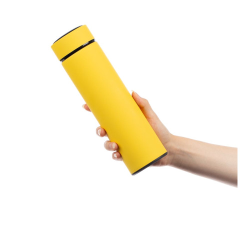 Термос с ситечком Percola, желтый