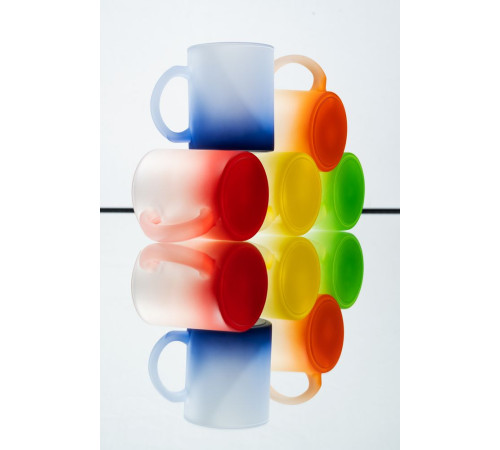 Кружка Grade Fade для сублимационной печати, матовая, синяя