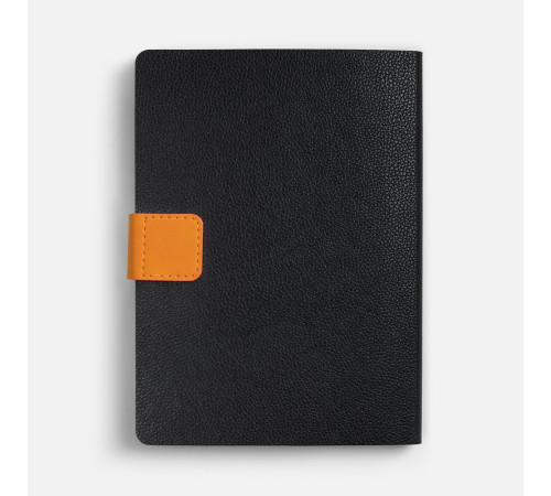 Ежедневник Boom, недатированный, черный с оранжевым