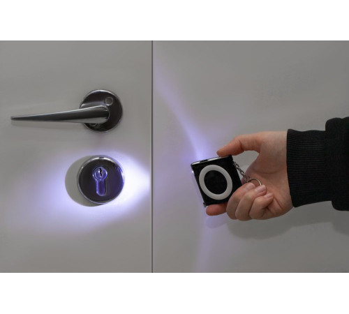 Брелок-фонарик с рулеткой Rule Tool, черный