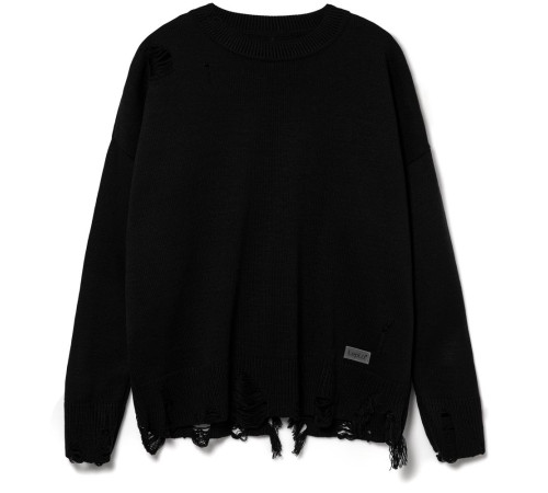 Джемпер оверсайз унисекс Grunge, черный