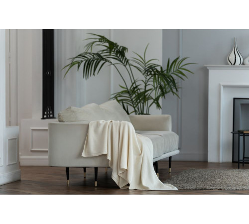 Плед Ornato, молочно-белый (ванильный)