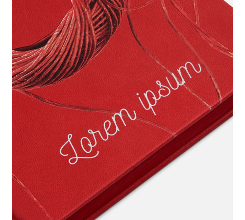 Ежедневник Cortado, недатированный, красный