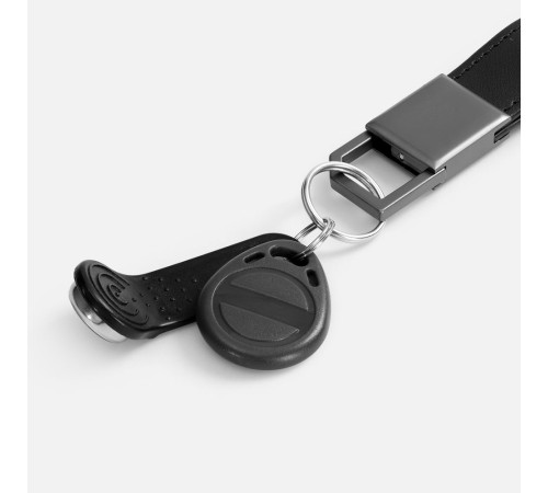 Брелок с карабином Rengas, черный