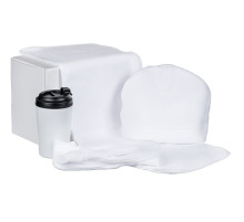 Набор Fleecy с термостаканом белый