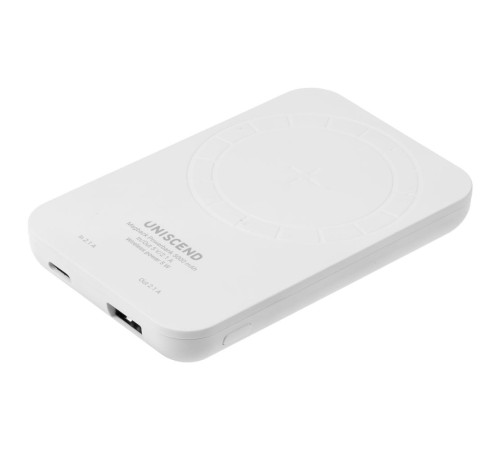 Магнитный беспроводной аккумулятор Magback 5000 мАч, белый