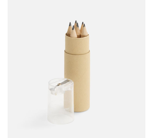 Набор карандашей Pencilvania Office с точилкой, прозрачный