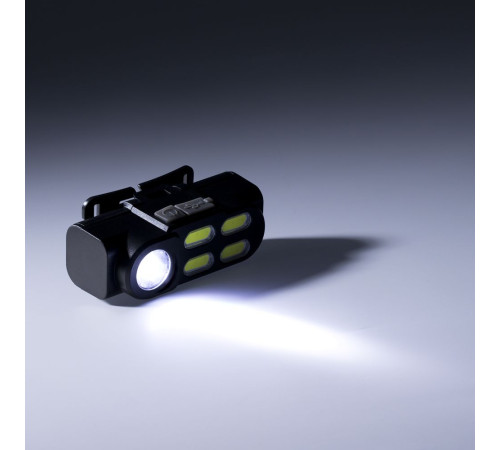 Налобный фонарик аккумуляторный Alnes, черный